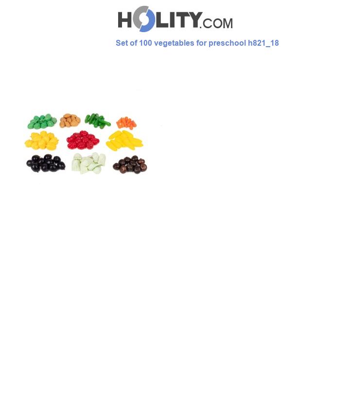 Set of 100 vegetables for preschool h821_18