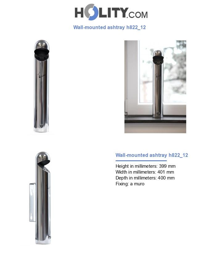 Wall-mounted ashtray h822_12
