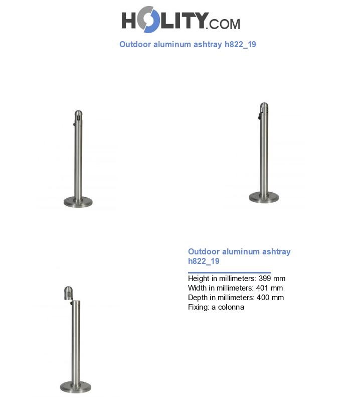 Outdoor aluminum ashtray h822_19