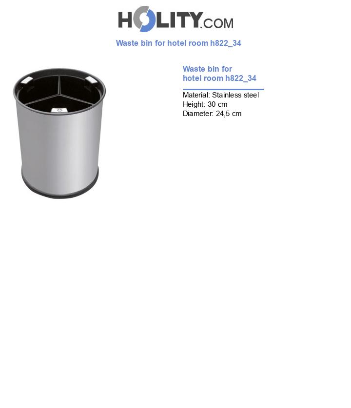 Waste bin for hotel room h822_34
