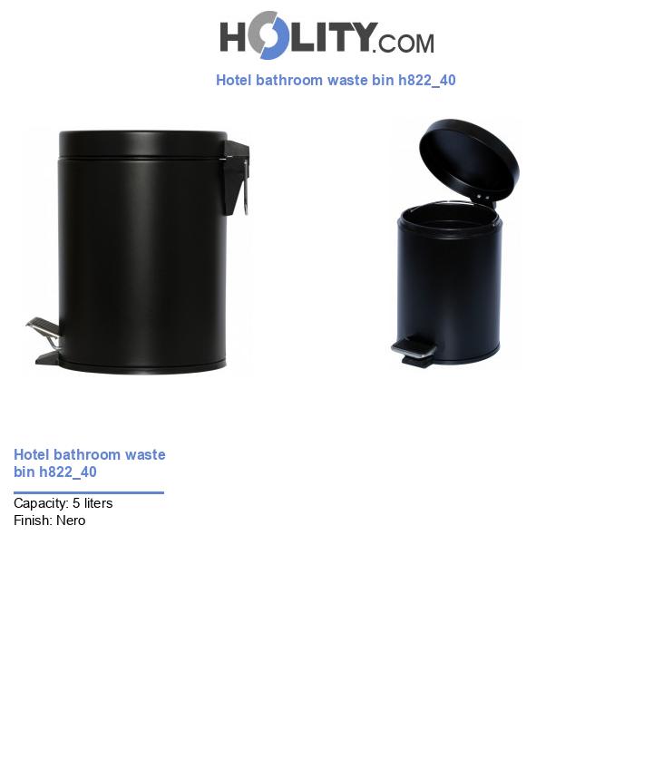 Hotel bathroom waste bin h822_40