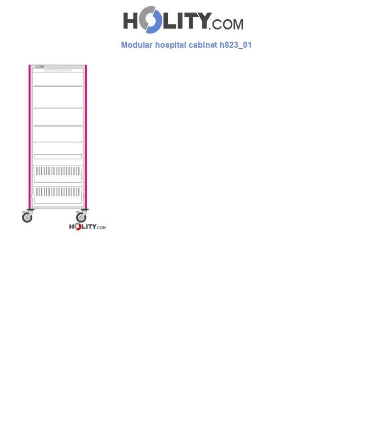 Modular hospital cabinet h823_01