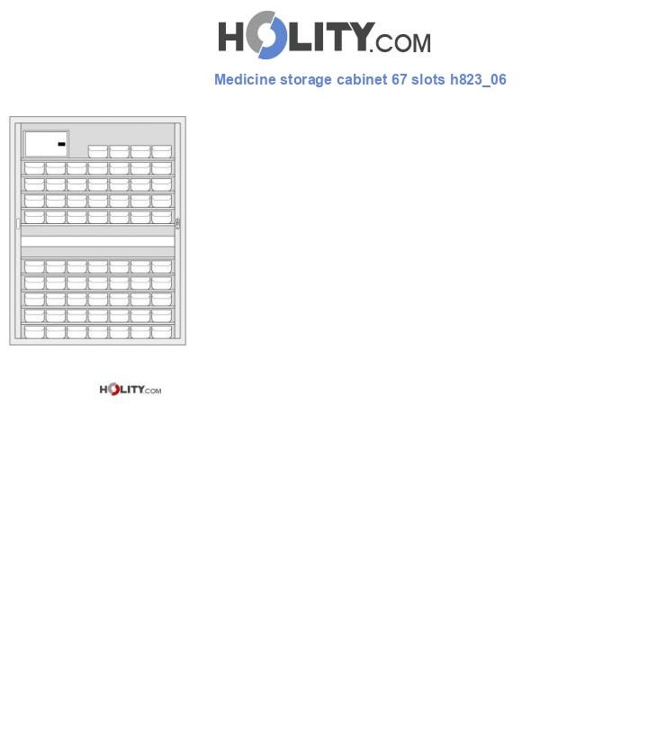 Medicine storage cabinet 67 slots h823_06