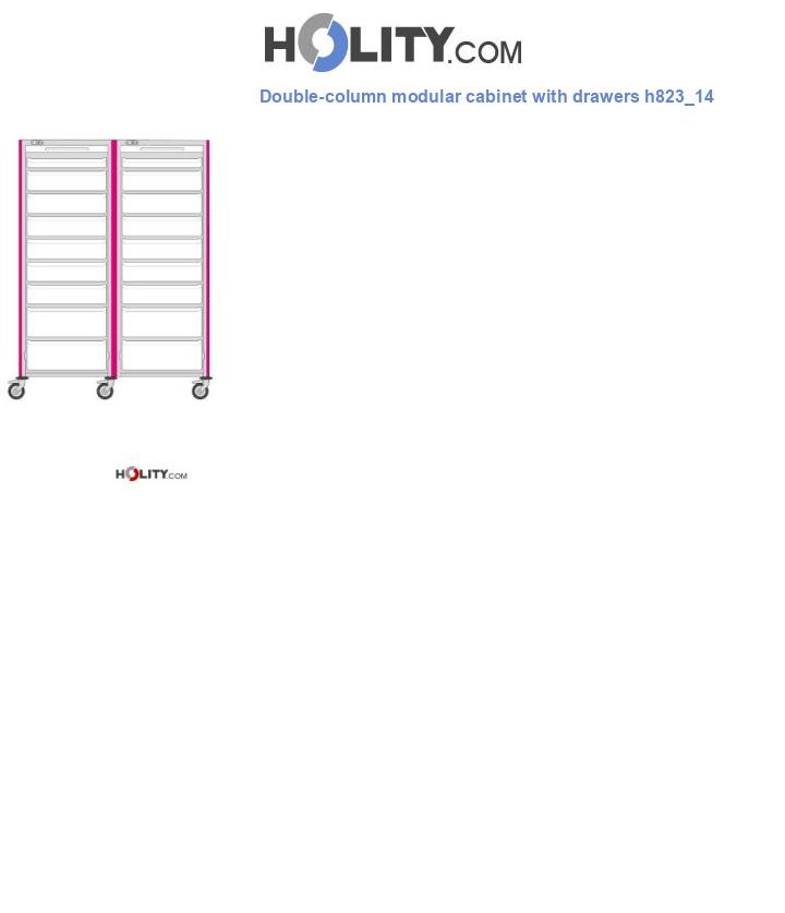 Double-column modular cabinet with drawers h823_14