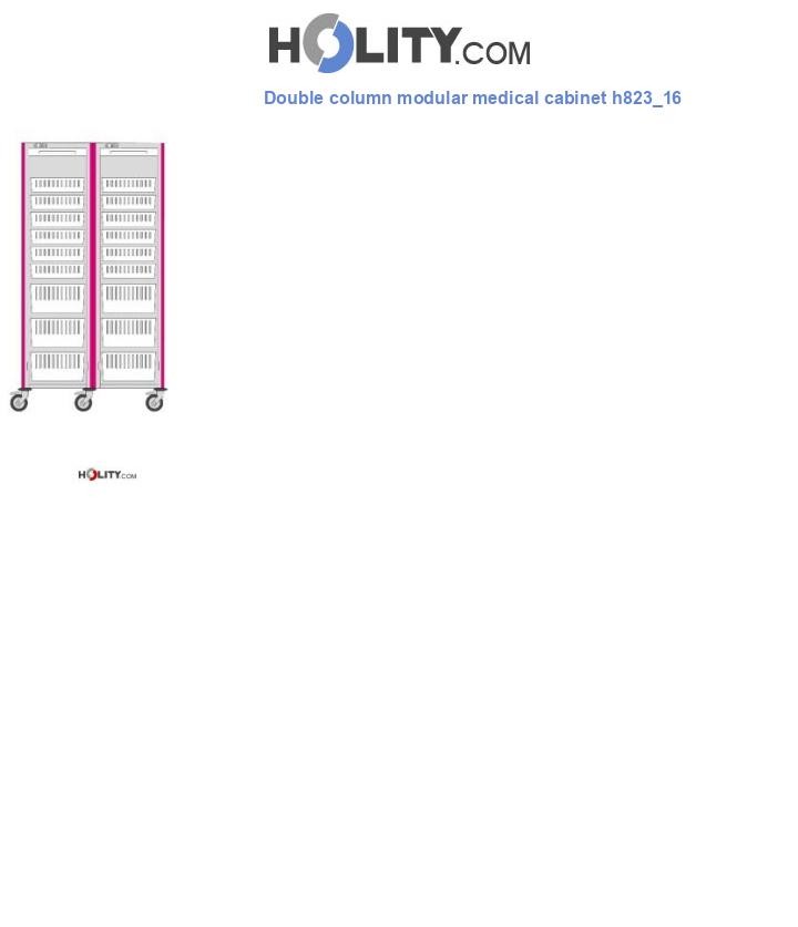 Double column modular medical cabinet h823_16