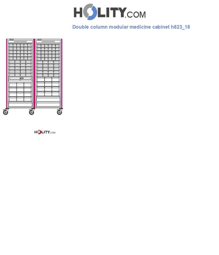 Double column modular medicine cabinet h823_18