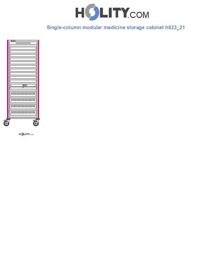 Single-column modular medicine storage cabinet h823_21