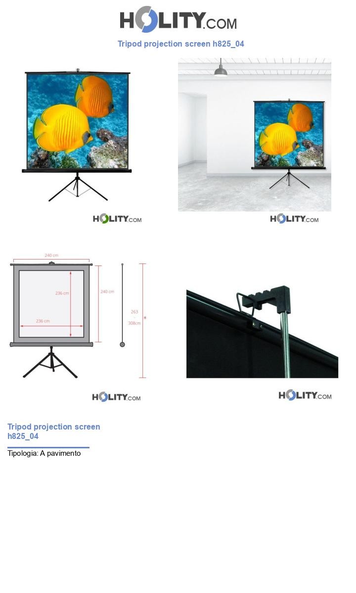 Tripod projection screen h825_04