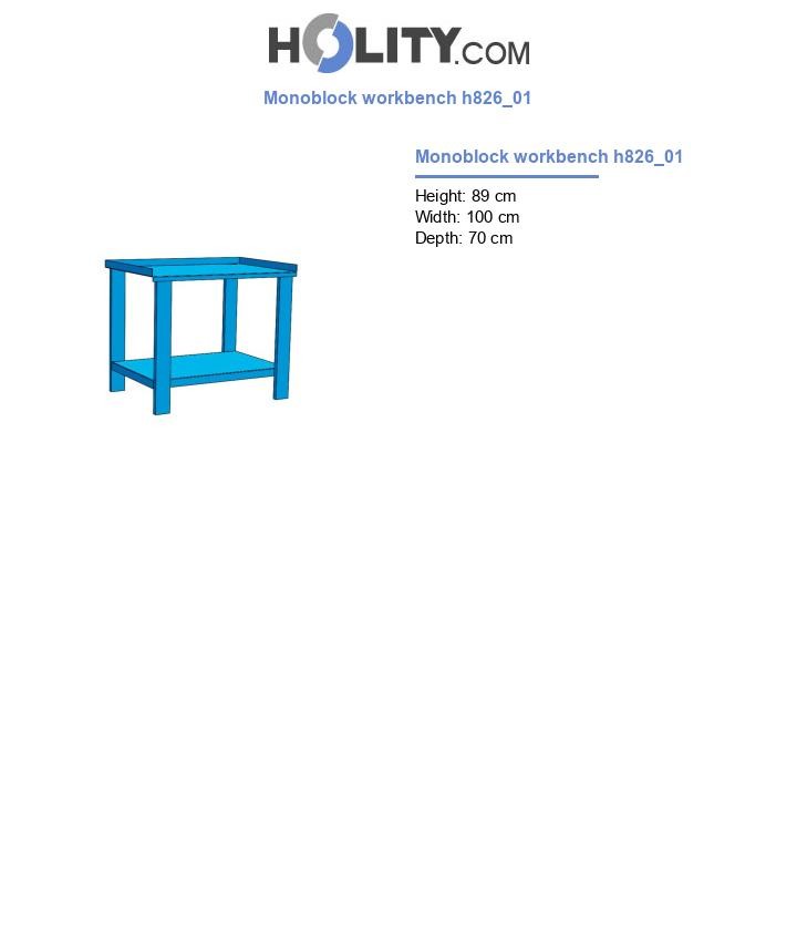 Monoblock workbench h826_01