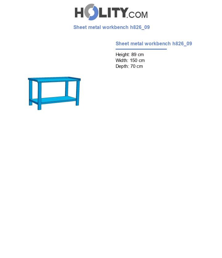 Sheet metal workbench h826_09