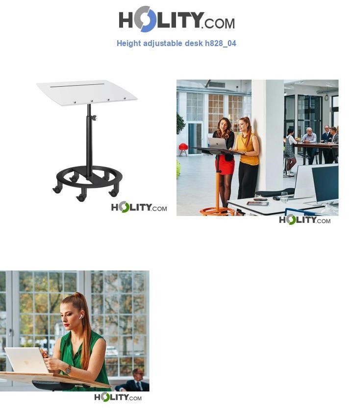 Height adjustable desk h828_04