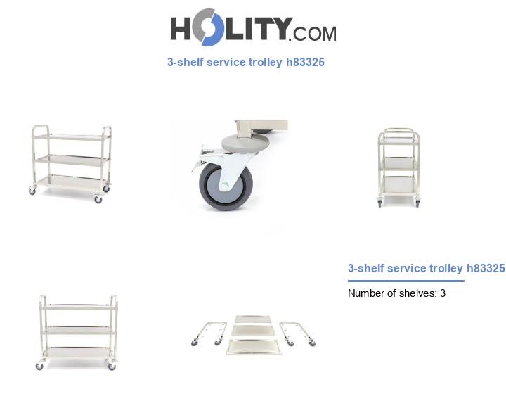 3-shelf service trolley h83325