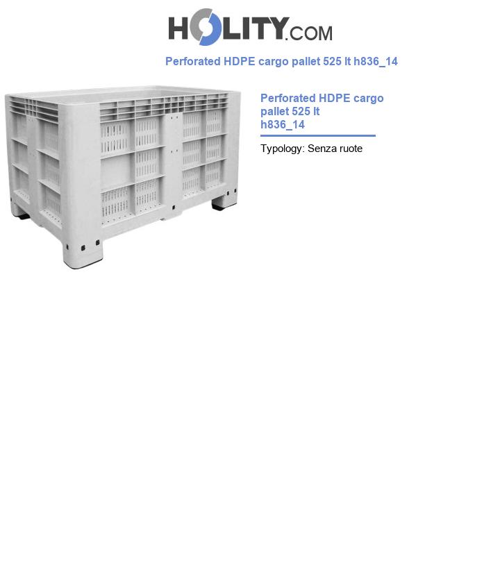 Perforated HDPE cargo pallet 525 lt h836_14
