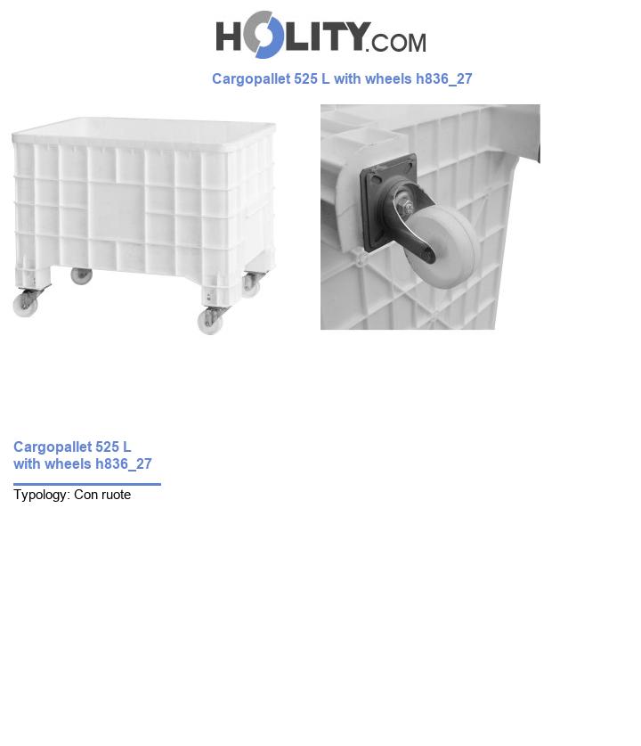 Cargopallet 525 L with wheels h836_27