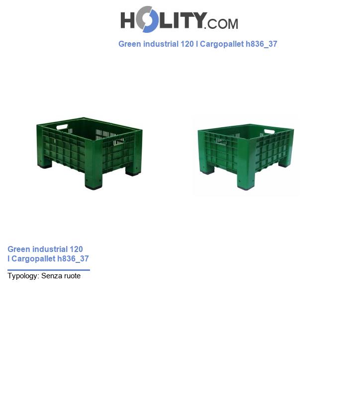 Green industrial 120 l Cargopallet h836_37