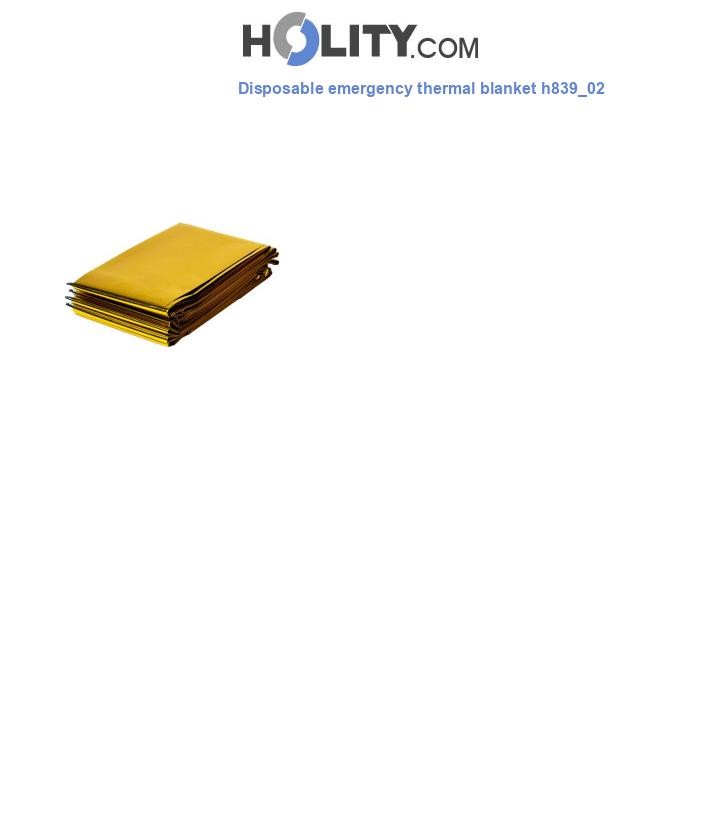 Disposable emergency thermal blanket h839_02