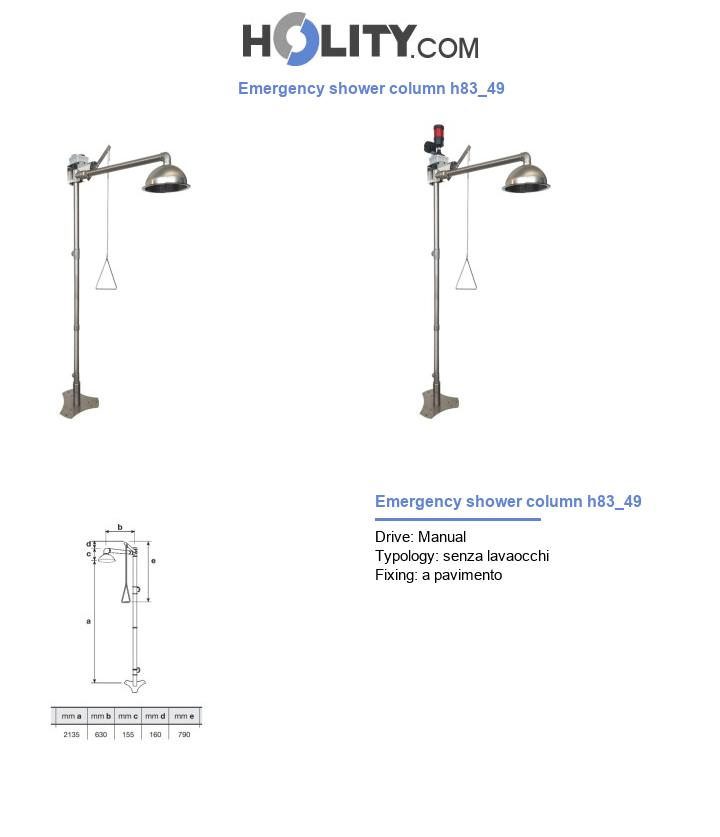 Emergency shower column h83_49