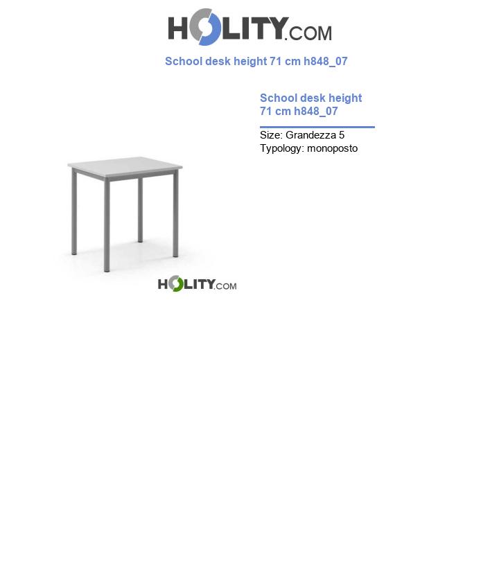 School desk height 71 cm h848_07