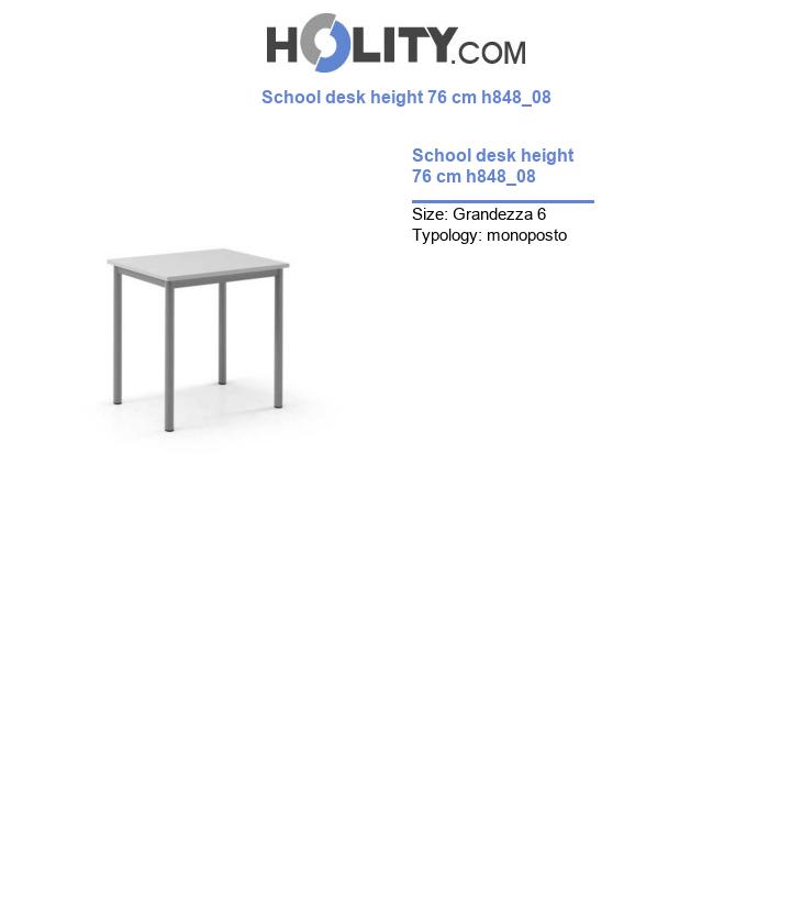 School desk height 76 cm h848_08