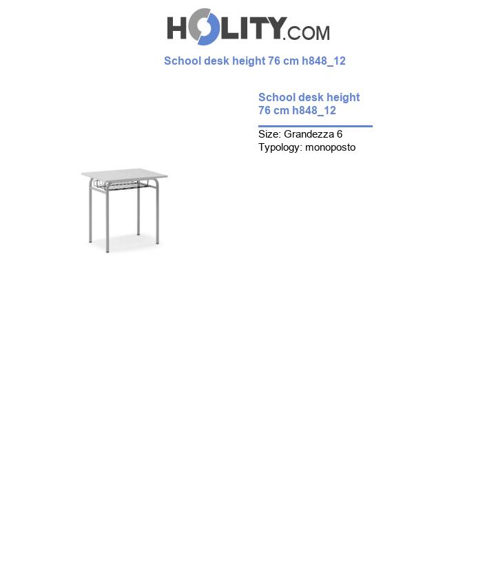 School desk height 76 cm h848_12