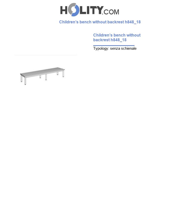 Children’s bench without backrest h848_18