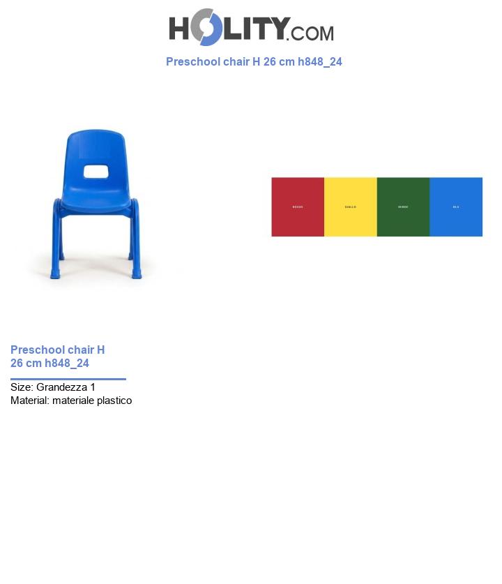 Preschool chair H 26 cm h848_24