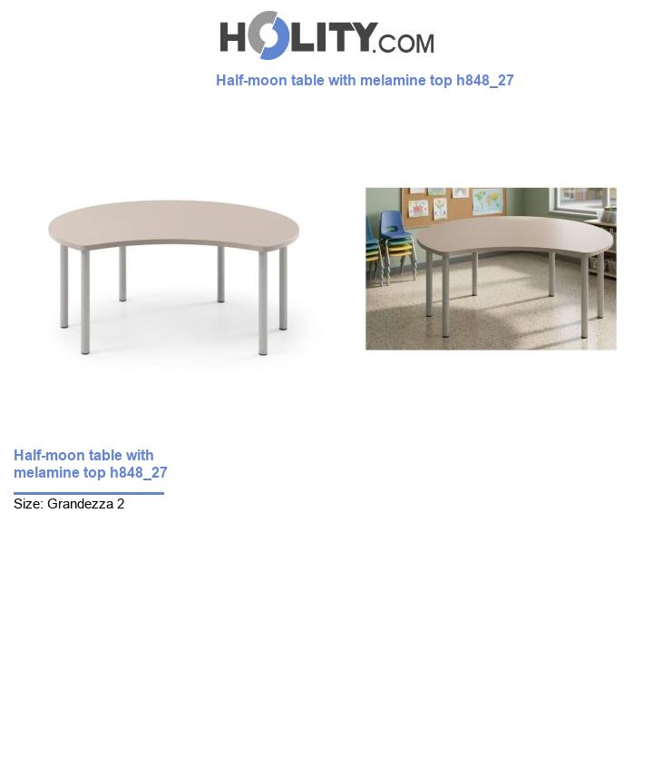 Half-moon table with melamine top h848_27