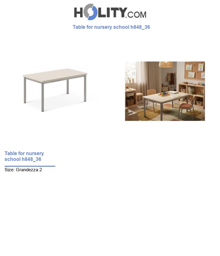 Table for nursery school h848_36