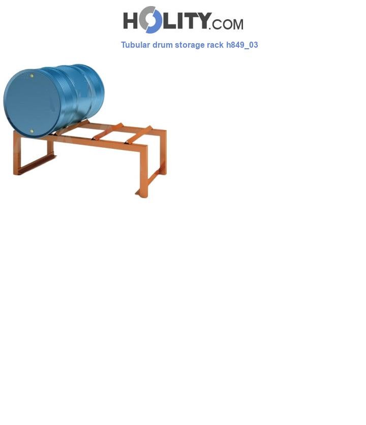 Tubular drum storage rack h849_03