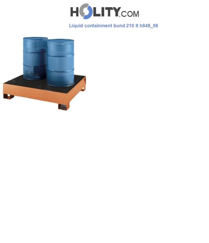Liquid containment bund 210 lt h849_06