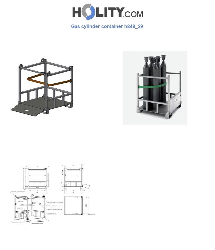 Gas cylinder container h849_29