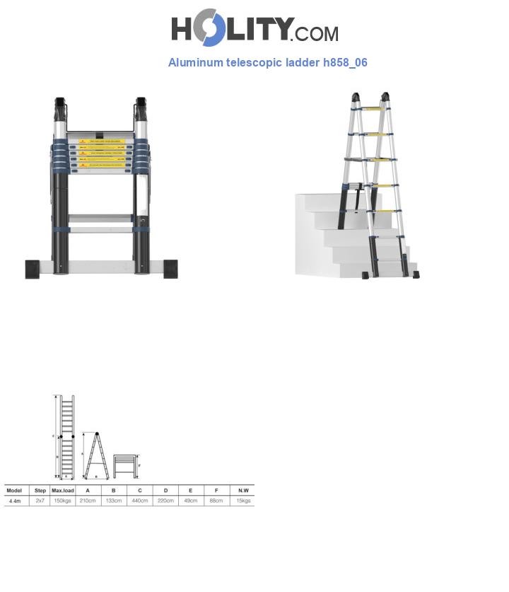 Aluminum telescopic ladder h858_06