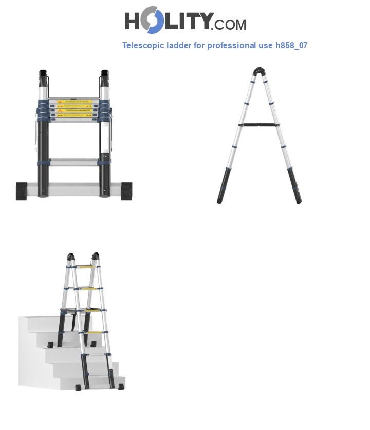 Telescopic ladder for professional use h858_07