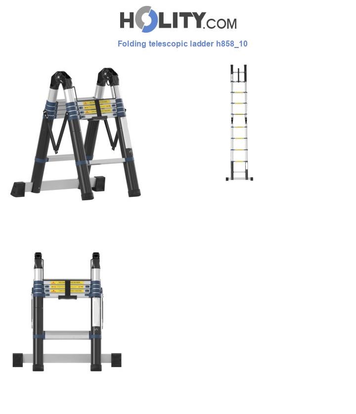 Folding telescopic ladder h858_10