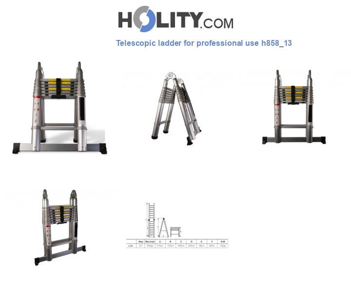 Telescopic ladder for professional use h858_13