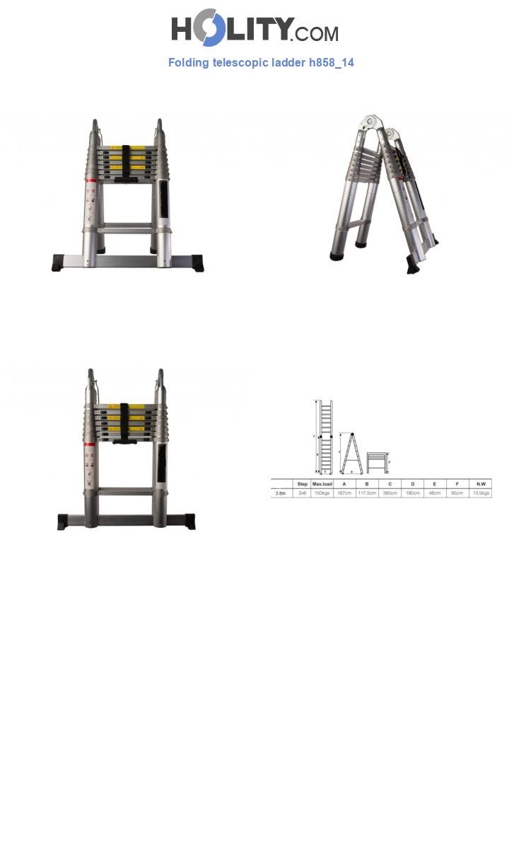 Folding telescopic ladder h858_14