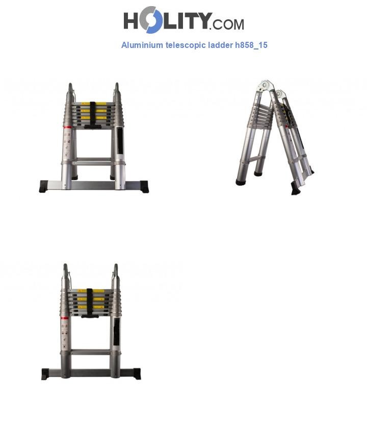 Aluminium telescopic ladder h858_15