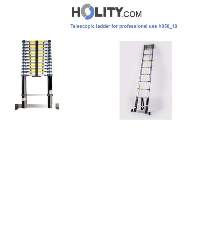 Telescopic ladder for professional use h858_18