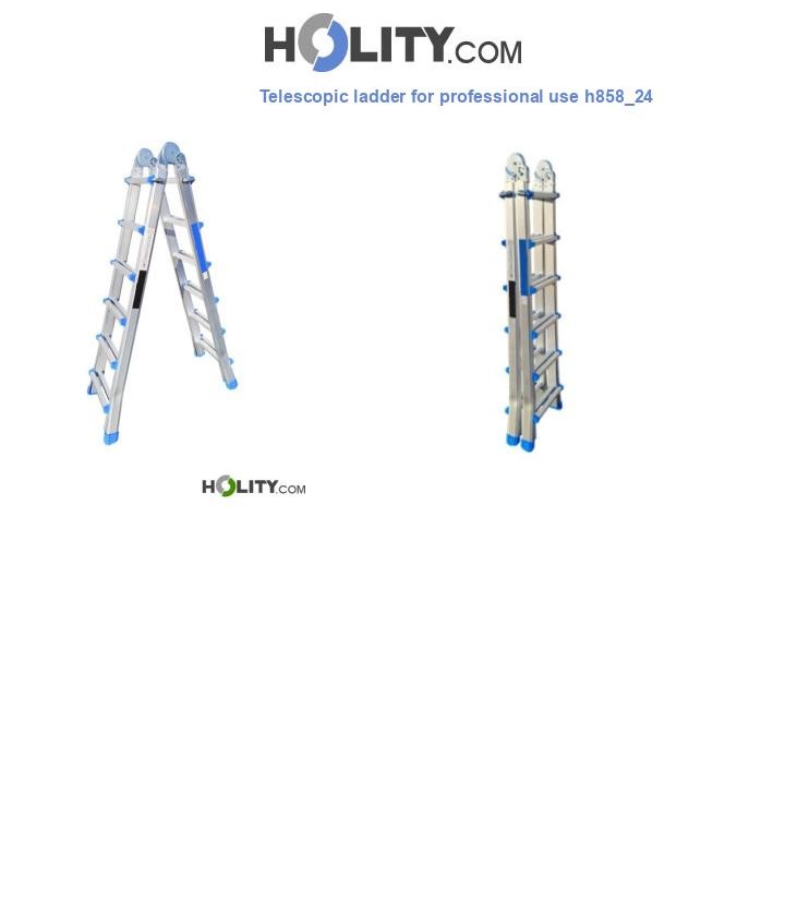 Telescopic ladder for professional use h858_24