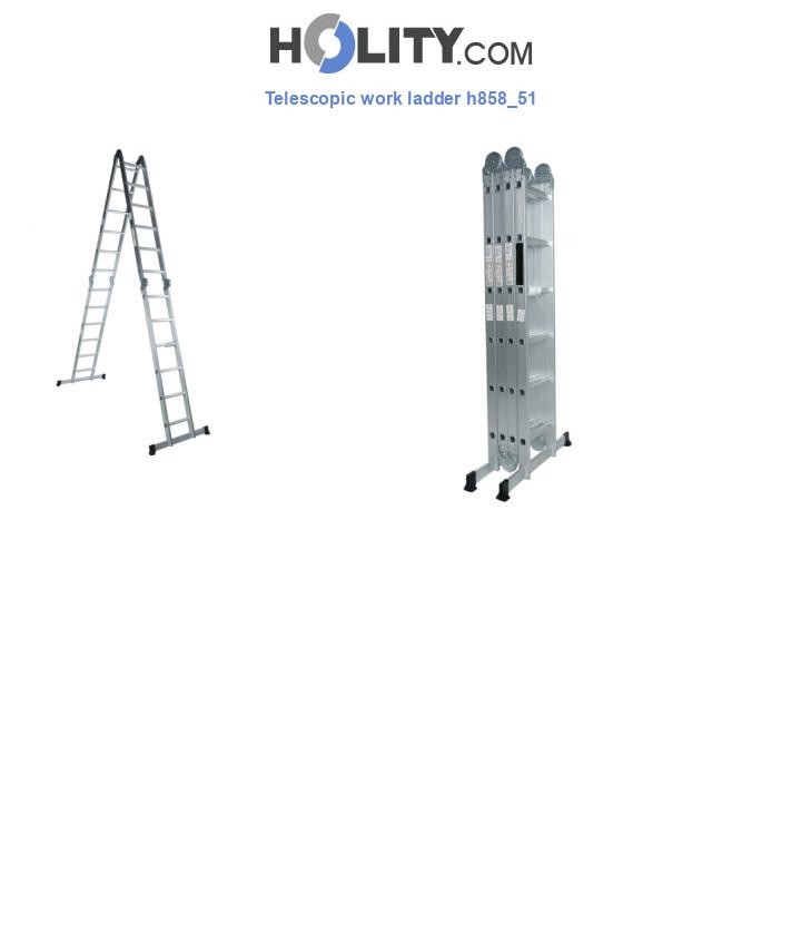 Telescopic work ladder h858_51