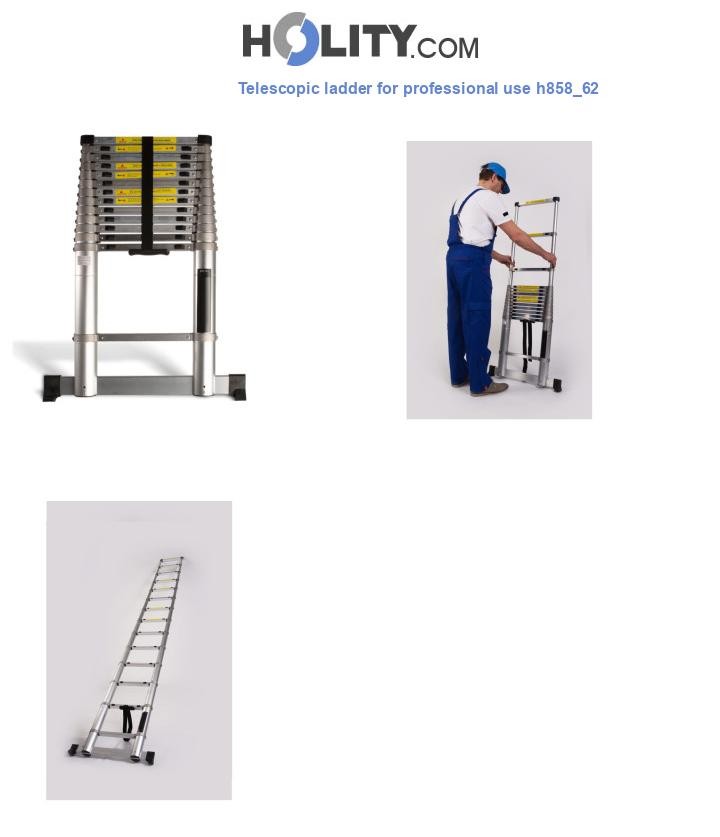 Telescopic ladder for professional use h858_62