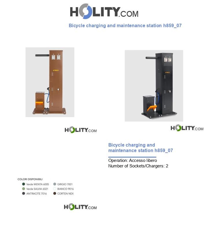Bicycle charging and maintenance station h859_07