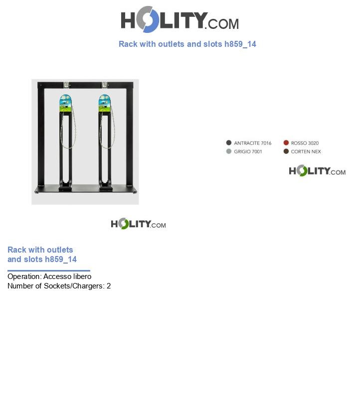 Rack with outlets and slots h859_14