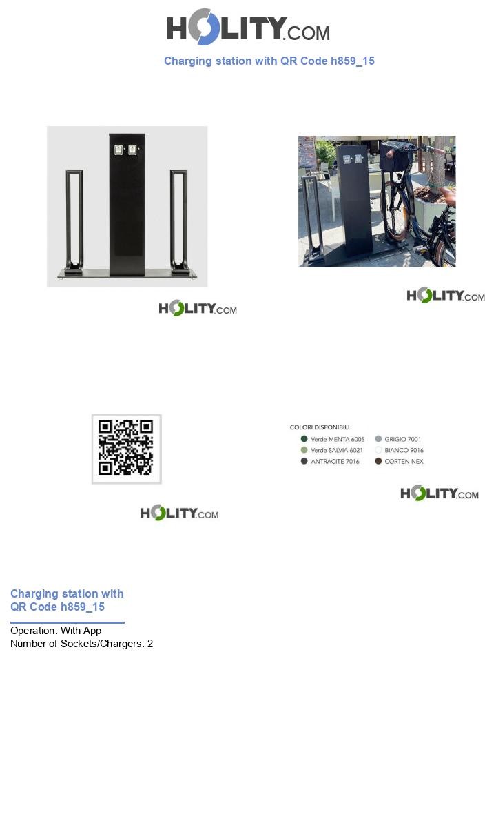 Charging station with QR Code h859_15