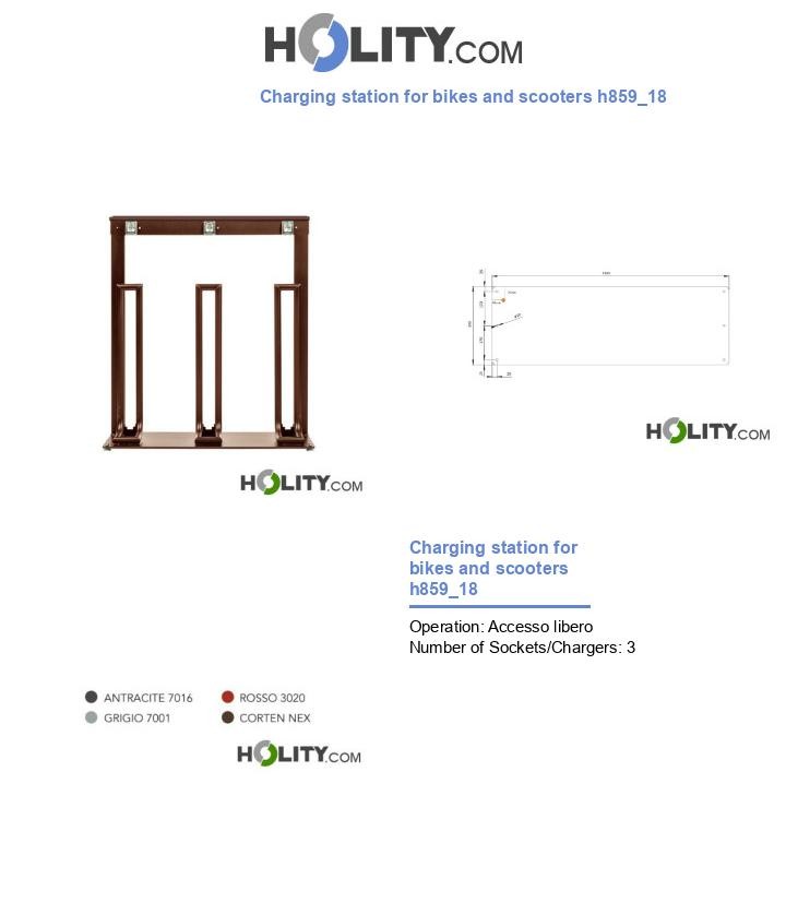 Charging station for bikes and scooters h859_18