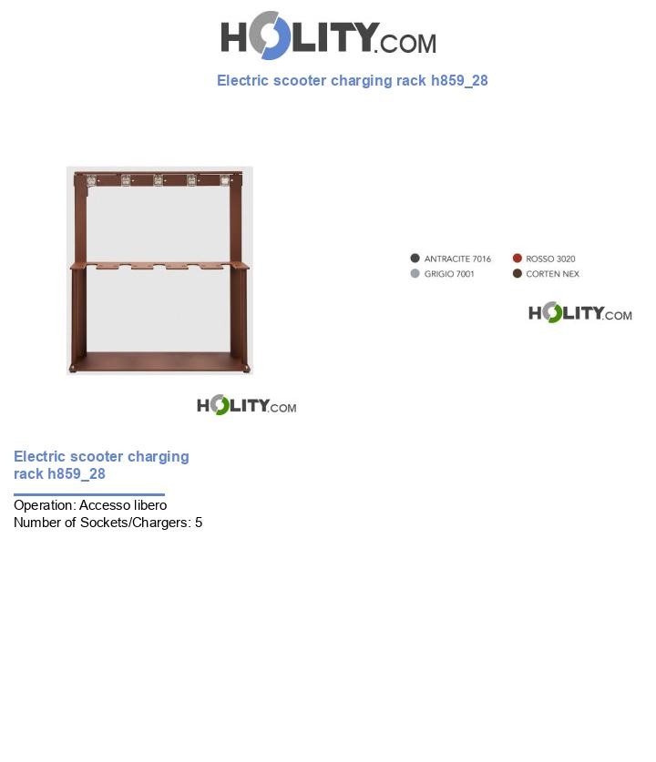 Electric scooter charging rack h859_28