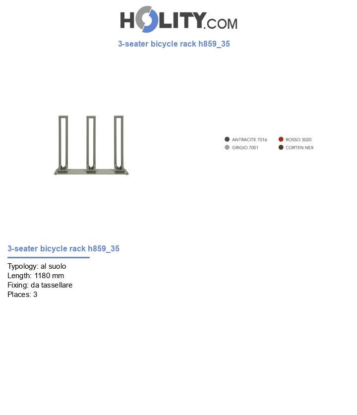 3-seater bicycle rack h859_35