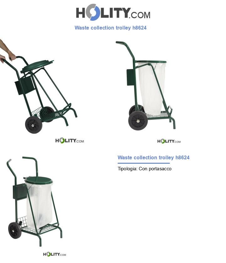 Waste collection trolley h8624