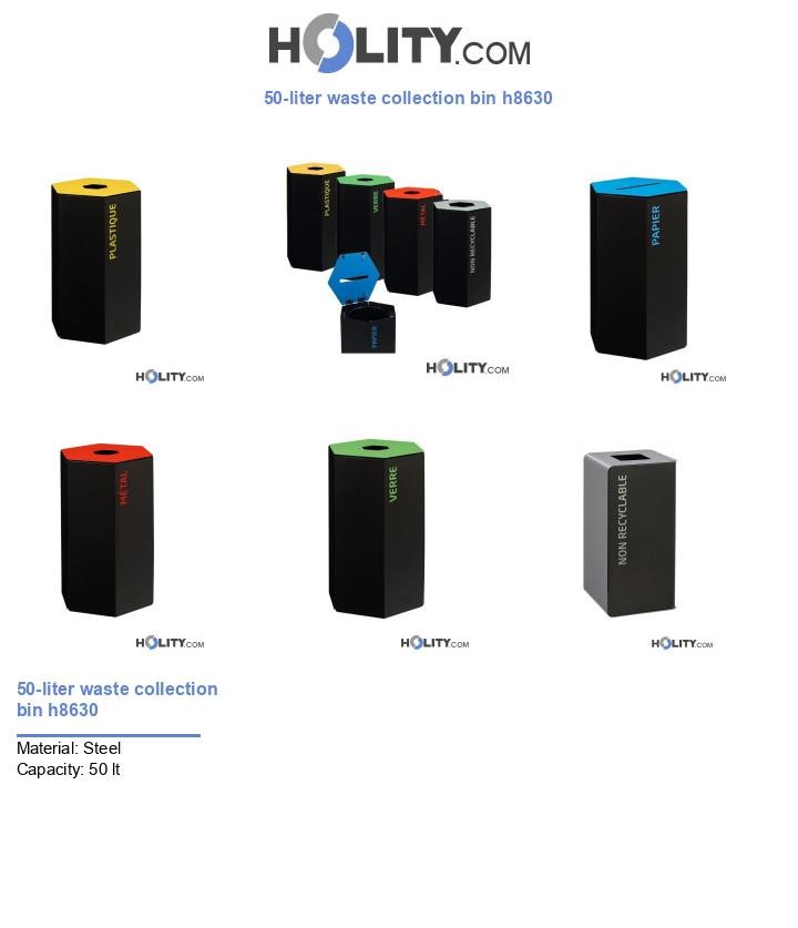 50-liter waste collection bin h8630