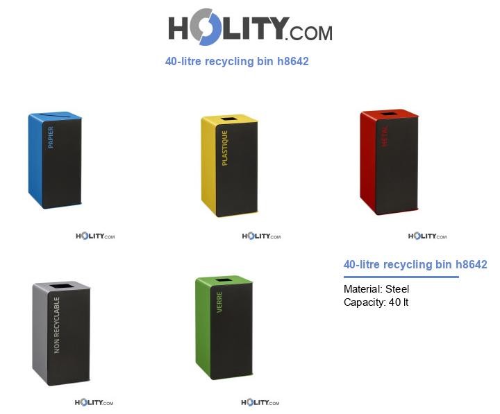 40-litre recycling bin h8642